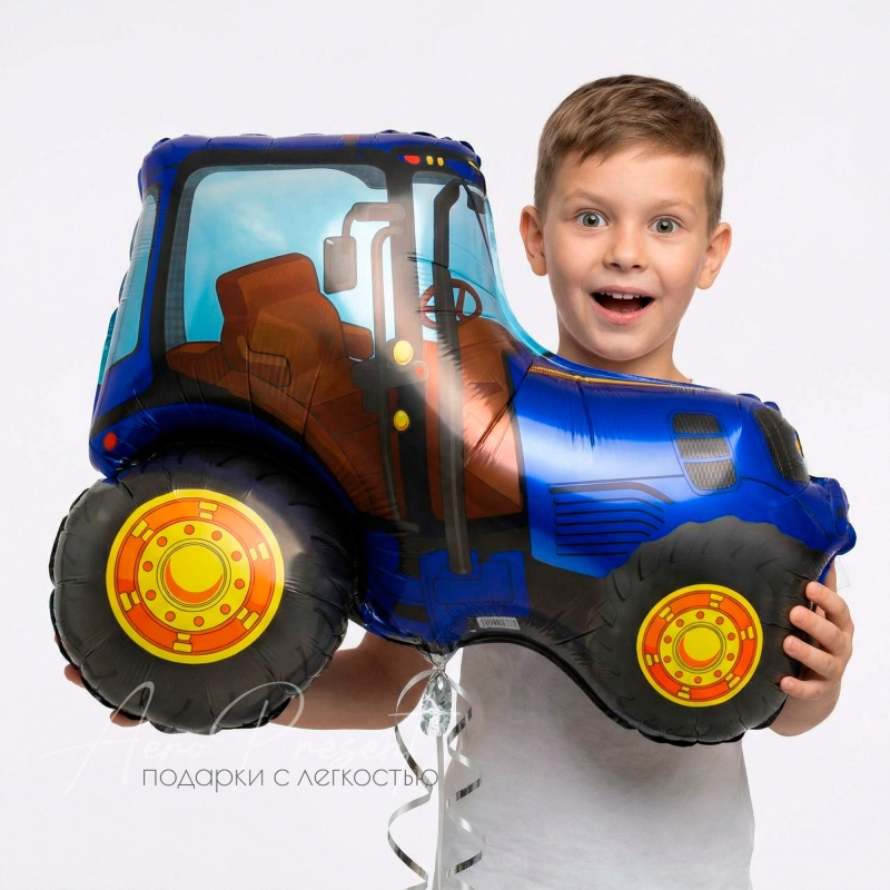 Трактор, фольгированный шар