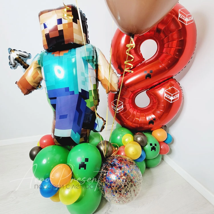 Набор с цифрой "Майнкрафт"