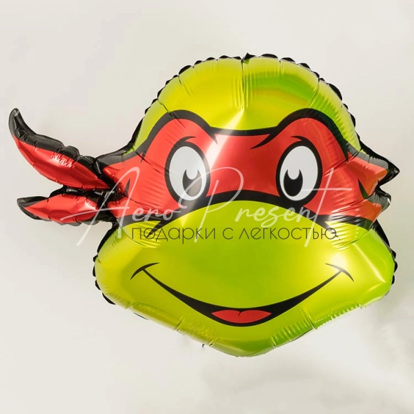 Черепашка "Красная маска", фольгированный шар