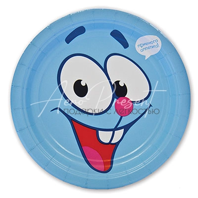 Тарелка Смешарики Крош 17см 8шт