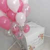 Коробка с шарами "Розовая нежность"