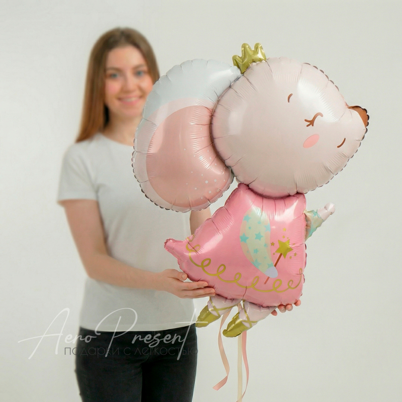 Фольгированный шар Фигура, Мышка Принцесса