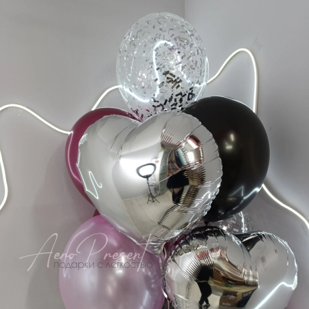 Черно-Розовый сет