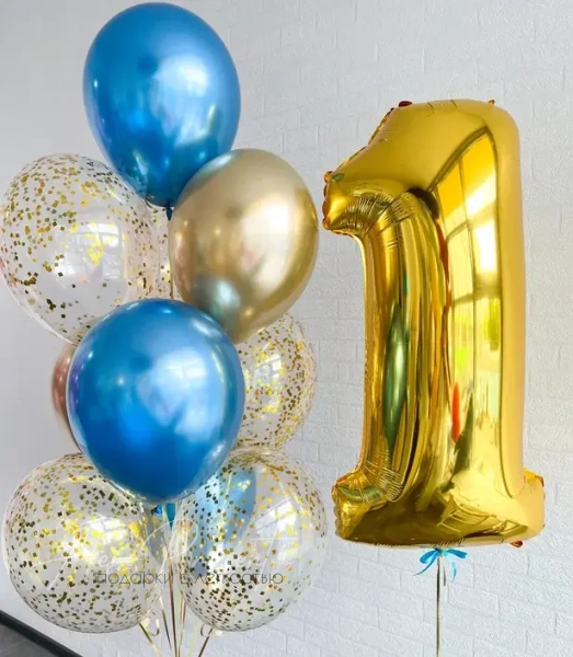 Набор на годик "Сине-Золотой"