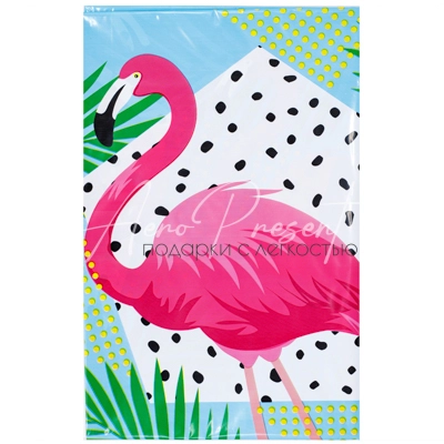Скатерть п/э Фламинго 130х180см