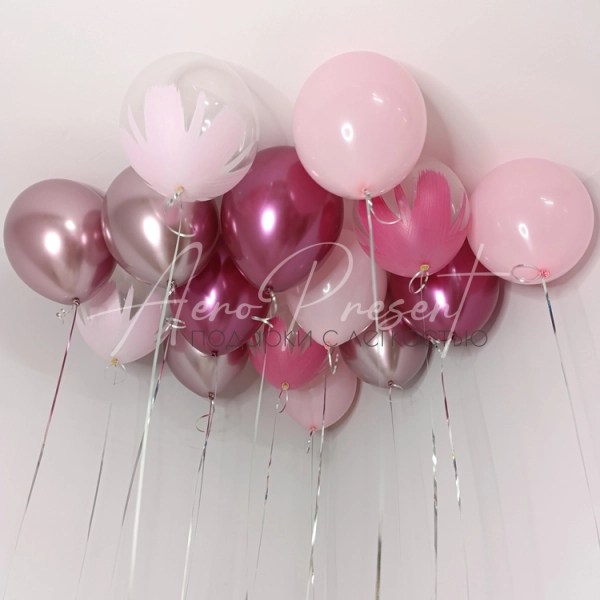 Микс шаров "Розовый шарм"