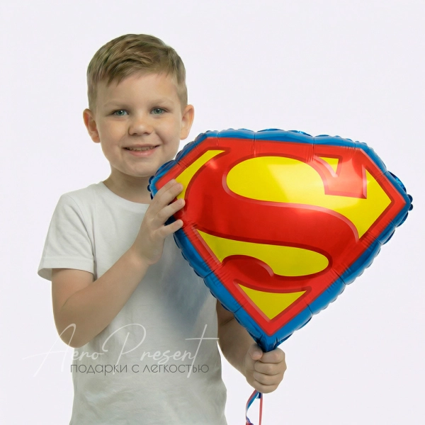 Фольгированный шар Фигура, Эмблема Супергероя