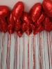 Красные сердца с дождиком