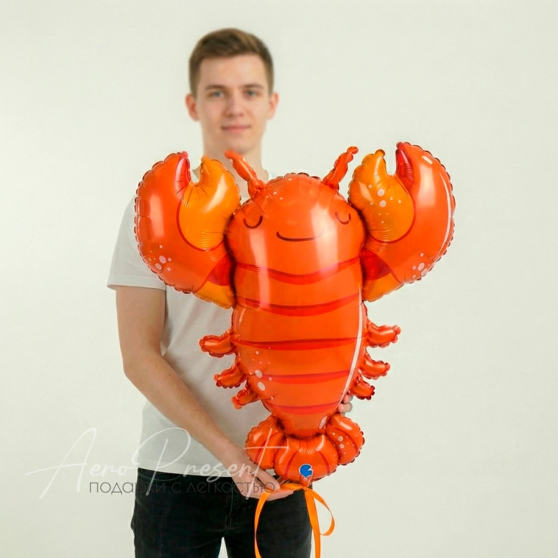 Фольгированный шар Фигура, Рак, Лобстер