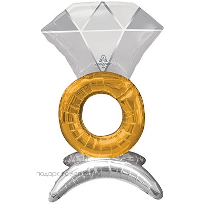 Фольгированный шар Кольцо с бриллиантом