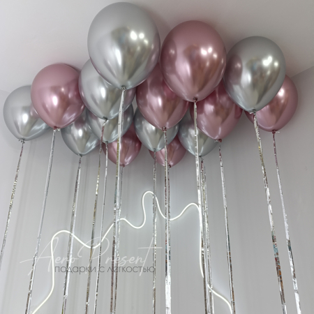 Набор шаров "Нежный блеск"