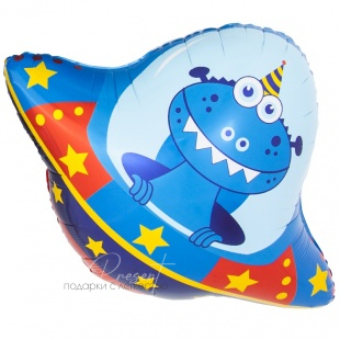 Фольгированный шар  Фигура, Космический путешественник (НЛО)