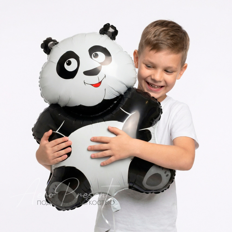 Панда, фольгированный шар
