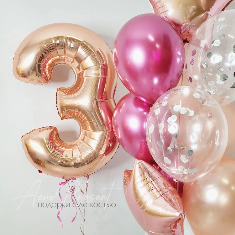 Микс малинового и розового золота