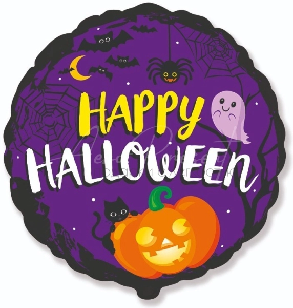 Веселый Хэллоуин "Котенок и тыква"