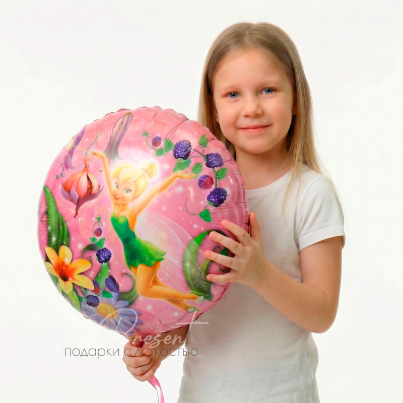 Фея в цветах, фольгированный шар