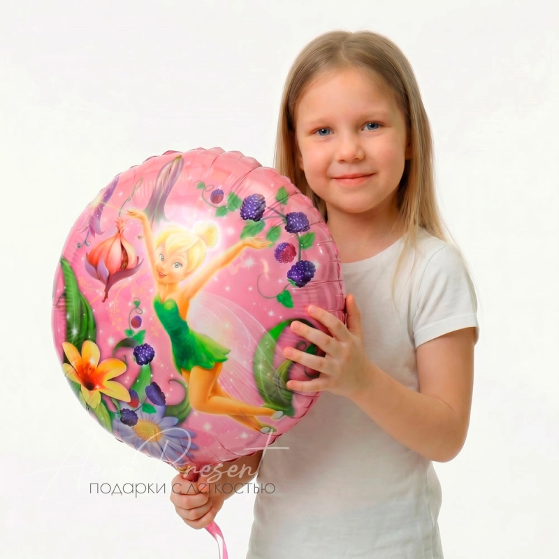 Фея в цветах, фольгированный шар