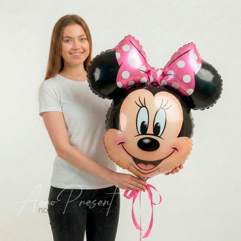 Мордочка Минни, фольгированный шар