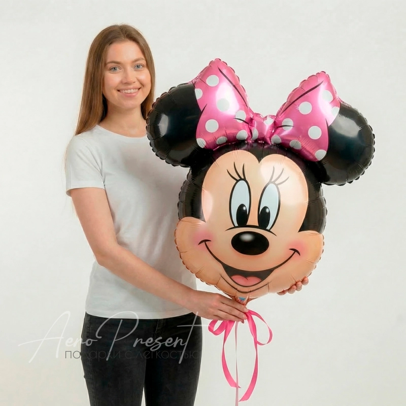 Мордочка Минни, фольгированный шар