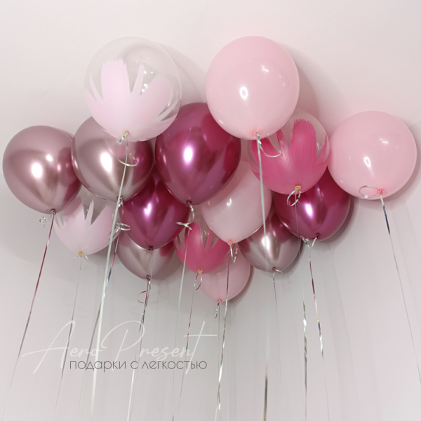 Микс шаров "Розовый шарм"