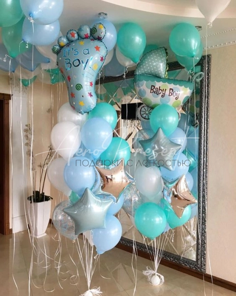 Мятно голубой набор на выписку