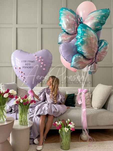 Набор шаров "Летящие эмоции"