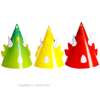 Колпак Динозаврики 6шт