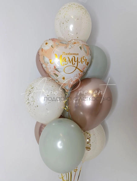 Композиция из шаров "Любимой мамочке" Композиция из шаров "Любимой мамочке"