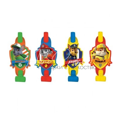 Язык-гудок с карт Щенячий Патруль 8шт
