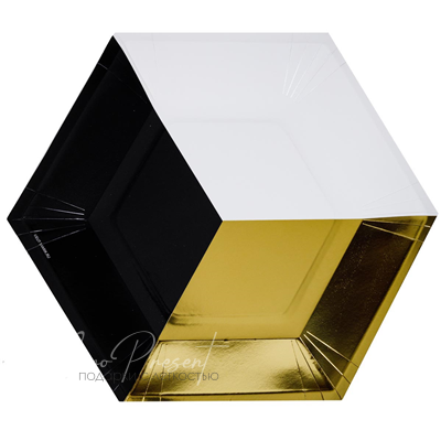 Тарелка фигурная Иллюзия 26см 6шт