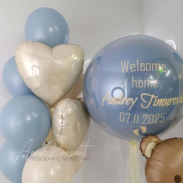 Набор воздушных шаров "Первый день дома!"