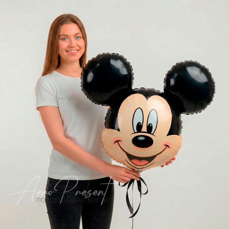 Мордочка Микки, фольгированный шар