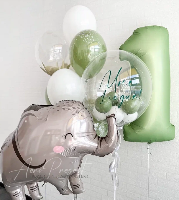 Комплект шаров со слоником