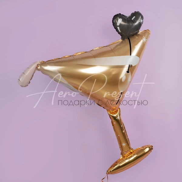 Фольгированный шар "Бакал мартини"