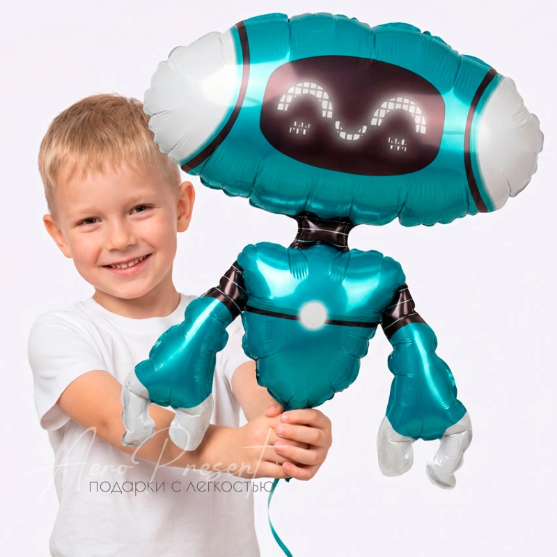 Робот, фольгированный шар
