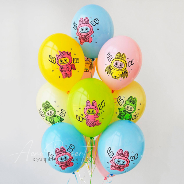 Шары с изображением монстриков ЛаБу