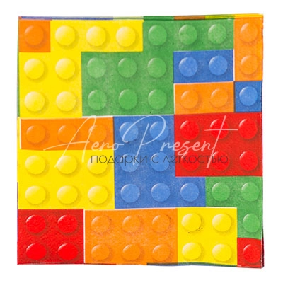 Салфетка Конструктор 33см 12шт