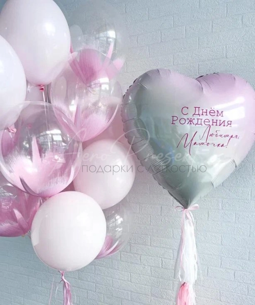 Композиция "Бело-Розовые переливы"