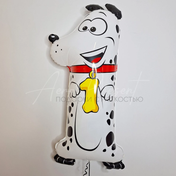 Цифра "1" Веселые животные, Далматин