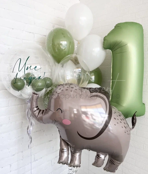 Комплект шаров со слоником