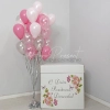 Коробка с шарами "Розовая нежность"