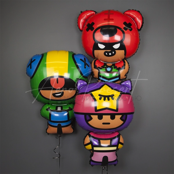 Brawl Stars "Сэнди", фольгированный шар