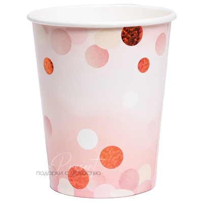 Стакан Розовая дымка 250мл 6шт