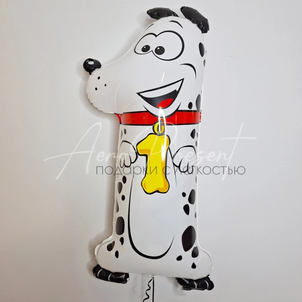 Цифра "1" Веселые животные, Далматин