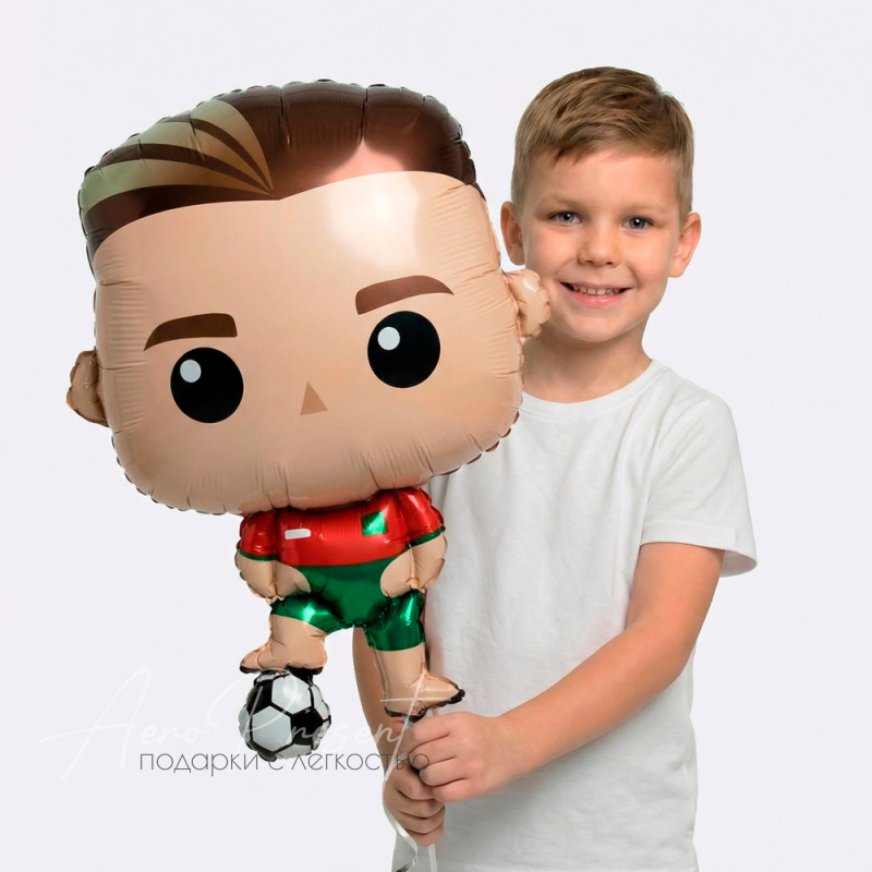 Фольгированный шар Фигура, Футболист