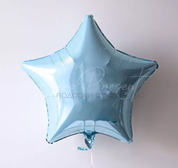 Голубой блеск, фольгированная звезда