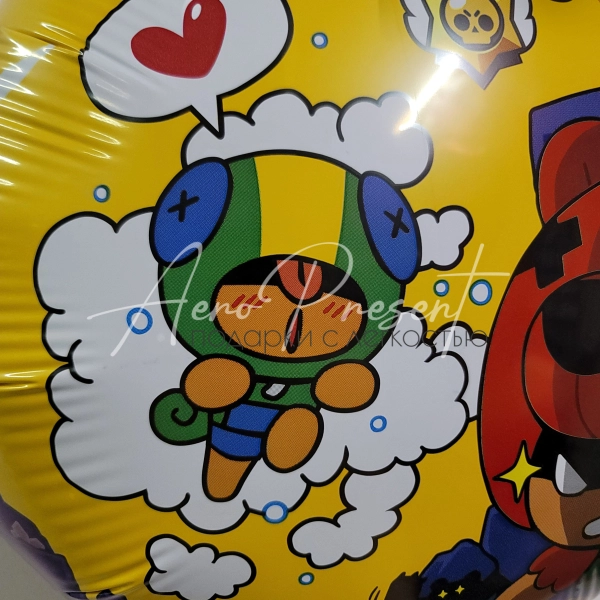 Brawl Stars "Леон и Нита", фольгированный шар