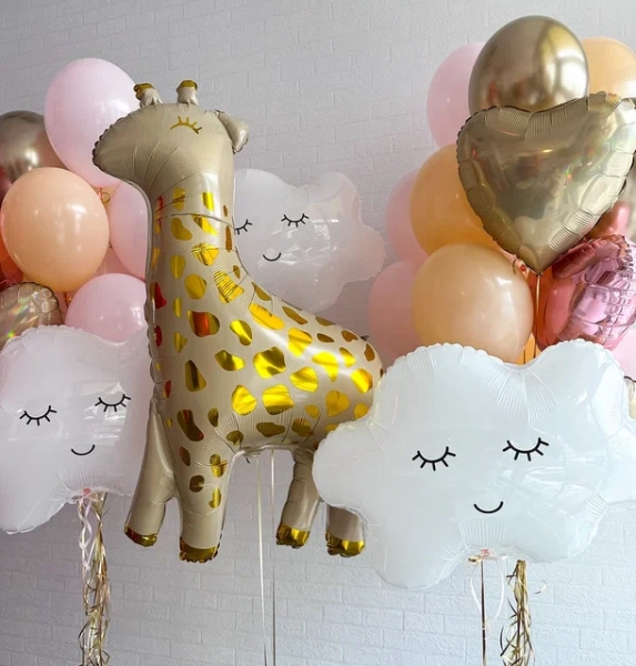 Набор на выписку "Жирафик и облака"