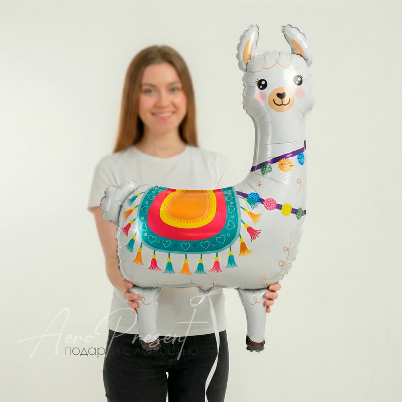 Фольгированный шар Лама