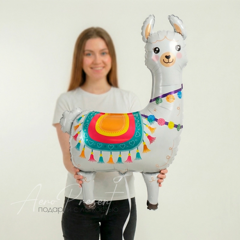 Фольгированный шар Лама